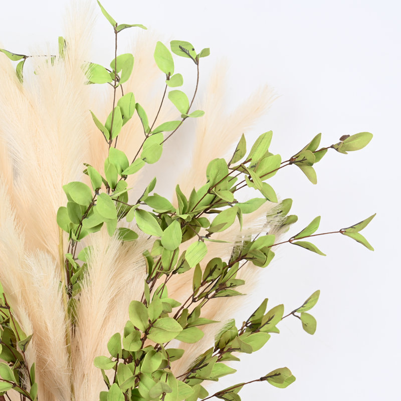 36 po Pampas de ferme, verdure, feuillage, tige de pulvérisation, fausses branches pour décoration de salle à manger, centres de table