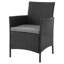 Ensemble de conversation moderne pour 4 personnes avec coussins en polyester Imperia-1086869999