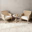 Fauteuil d'appoint rétro en rotin rétro, parfait pour lire et se détendre dans les salons, les chambres et les balcons.