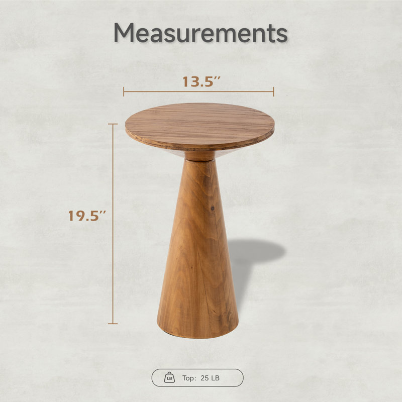 Bozovich Solid Wood End Table, Brown