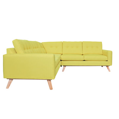 Amber Upholstered L-Shaped Sectional