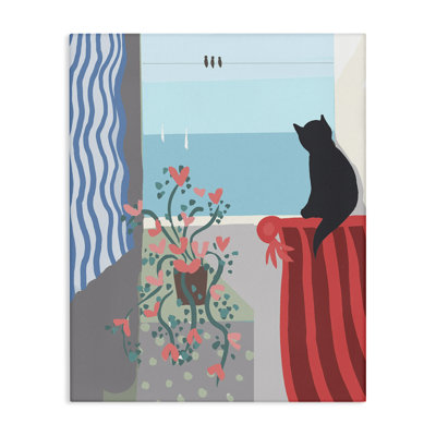Art mural sur toile Window Beach View par Betty Boynes