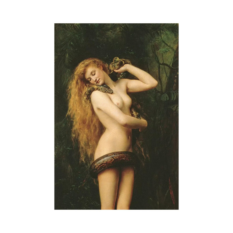 Lillith (Detail) by John Collier - Wrapped Canvas Print, 66.04 cm H x 45.72 cm W x 1.91 cm D