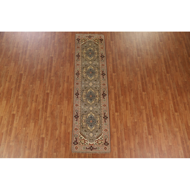 One-of-a-Kind 2'7" X 9'11" New Age Runner Wool Area Rug in