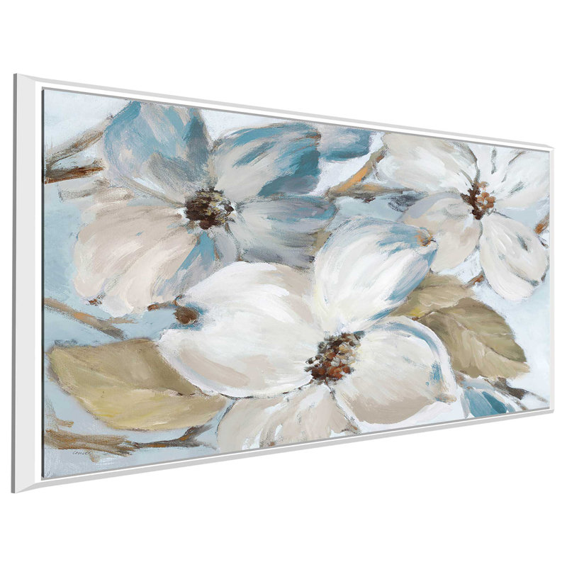 « neutral silently fleuri ii », reproduction de peinture à l’huile sur toile, H 21,5 po x l 33,5 po x P 2 po