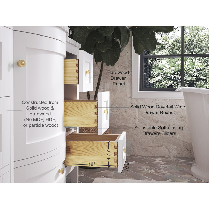 Lauren 48'' W Single Vanity, Gold, Sienna