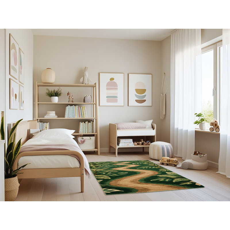 Tapis vert lavable à la machine, Rectangulaire 3 pi x 5 pi