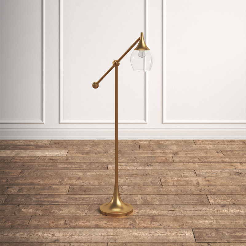 Parsons 47.75'' Antique Brass Task Floor Lamp