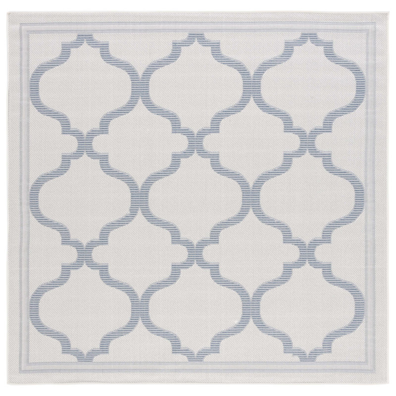 Bermuda Performance Machine Washable Geometric Indoor/Outdoor Area Rug, Square 6'6"