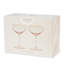 Verres en cristal rose, ensemble de 2