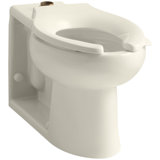 Anglesey™ Floor-Mounted Wall-Outlet 1.6 GPF Flushometer Valve Elongated Bowl with Top Inlet