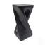 Table d'appoint d'extérieur Twist Shape, béton léger, texture semblable au bois, parfaite pour le patio, le balcon et la piscine-897824462
