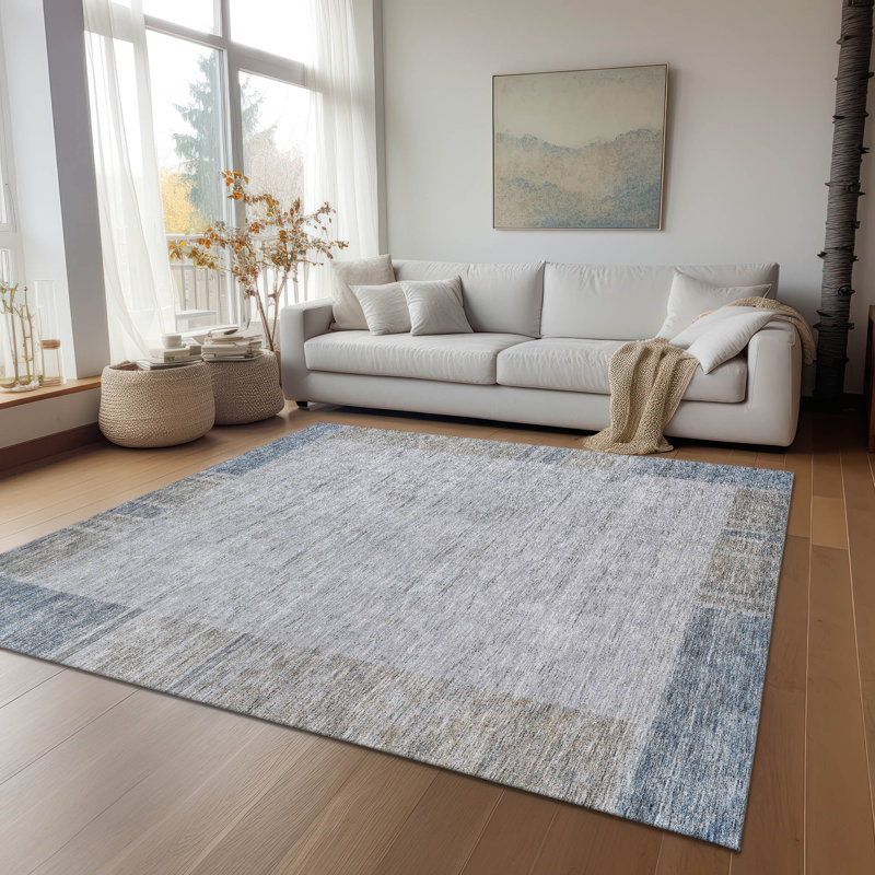 Tapis intérieur / extérieur Killingly avec envers antidérapant, Rectangle 9 pi x 12 pi