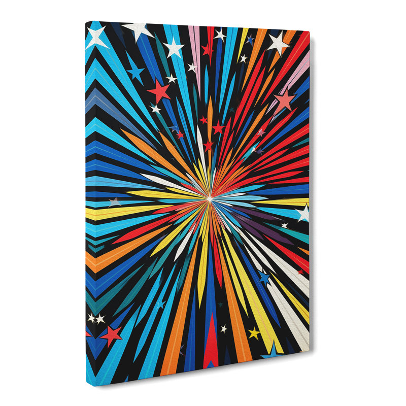 Shooting Star Op - Wrapped Canvas, 60cm H x 40cm W x 3cm D