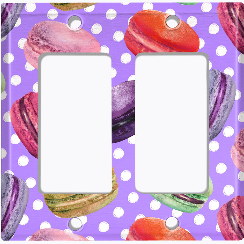 Patterned 2 - Gang Rocker Standard Wall Plate