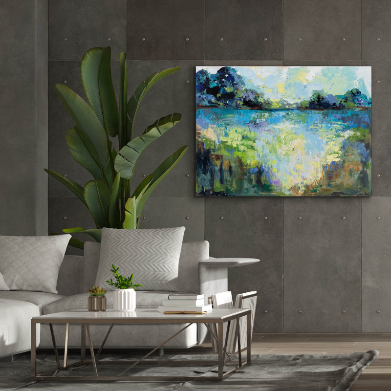 'Tranquility' by Jeanette Vertentes Canvas Wall Art, 40" H x 54" W x 1.5" D