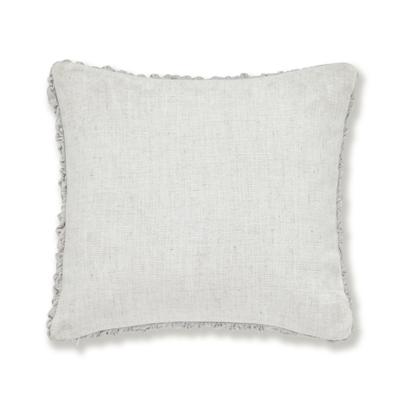Festival Cotton Cushion with Filling, Grey