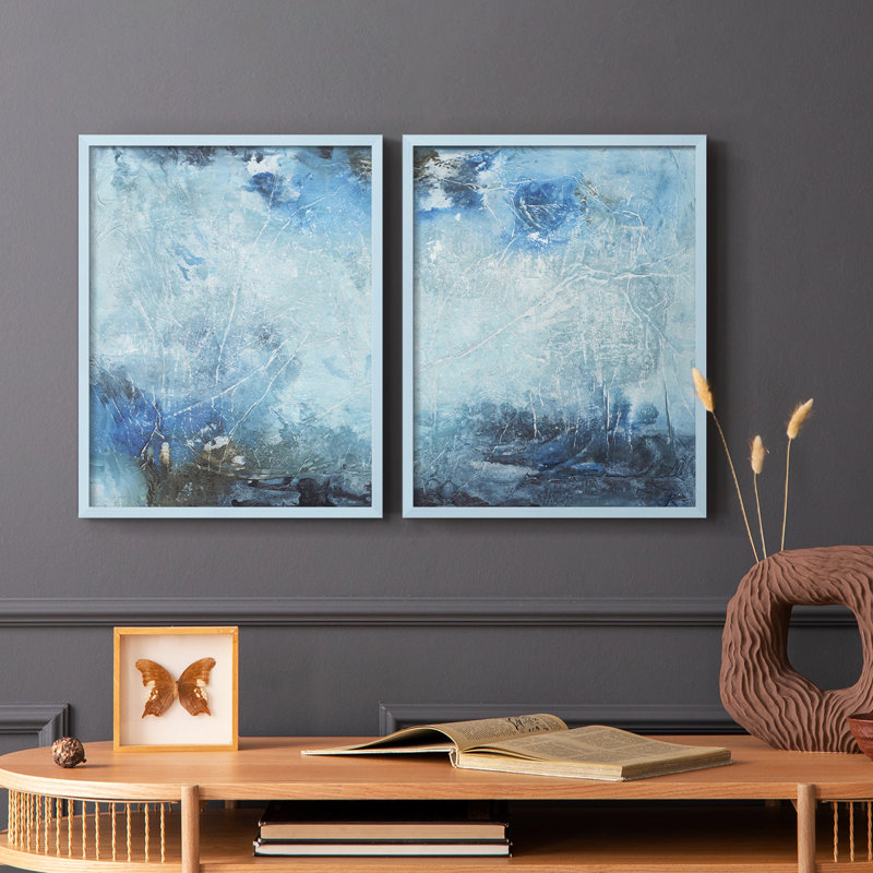 Coastal Seas III - reproduction encadrée de qualité supérieure - prête à être accrochée - aucun clou requis - aucun clou requis