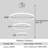 3-Ring Modern Led Chandelier Silver-130132107