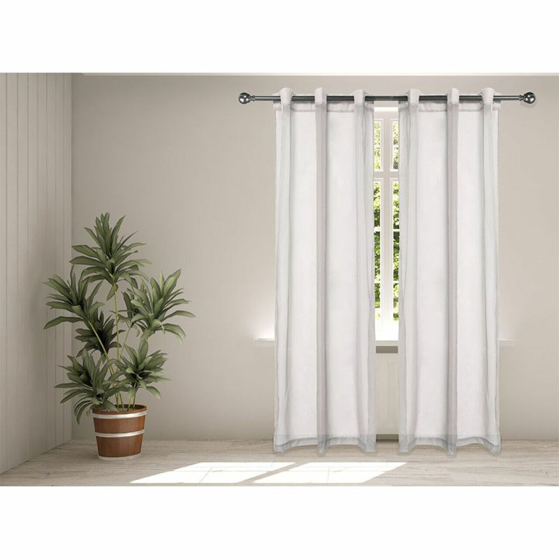 Hayneville Sheer Curtain Pair, 27" W x 84" L, Lilac