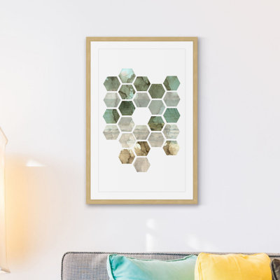 Hexocollage II - Single Picture Frame Print