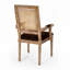 Wood Frame Dining Arm Chair with Rattan Back-1419052195-1419052192