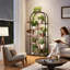 Support pour plante d'intérieur en métal 70,8 "avec lumières de croissance