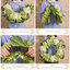 Couronne d'hortensia artificielle d'été pour porte d'entrée avec lumières et minuterie-114728651-114728652
