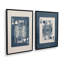 Ensemble de 2 cartes pour le roi et le grand bleu marine-511563302-511563321