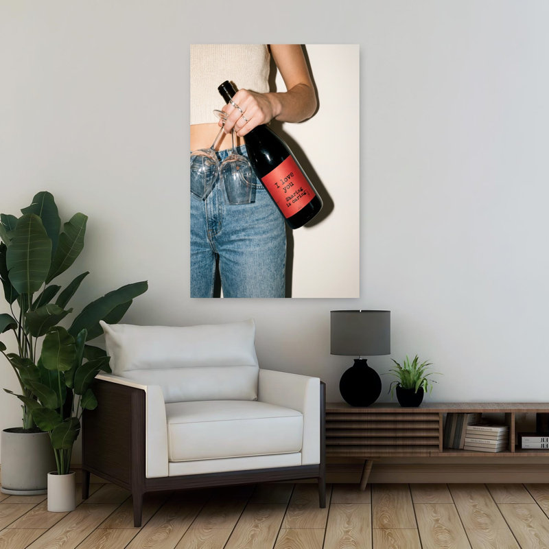 Sharing Love And Wine by Andreas Magnusson - Wrapped Canvas Print, 91.44 cm H x 60.96 cm W