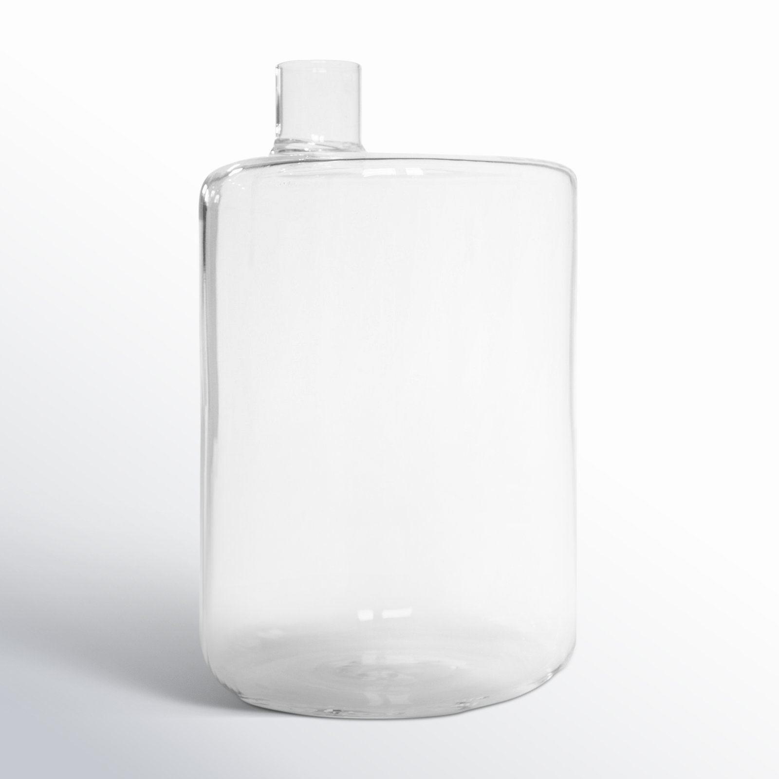 Juhani Glass Table Vase, 4.72" H x 2.76" W x 2.76" D