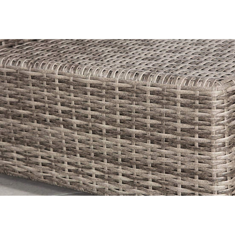 Siège de jardin extérieur avec coussin - gris, rouille, coussins antitaches, structure épaisse entièrement assemblée facile à nettoyer, 28 po x 28 po x 18 po, assise