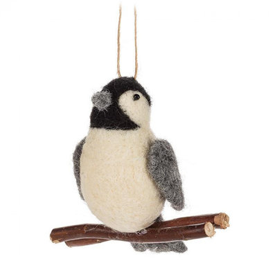 Chickadee On A Branch Ornament