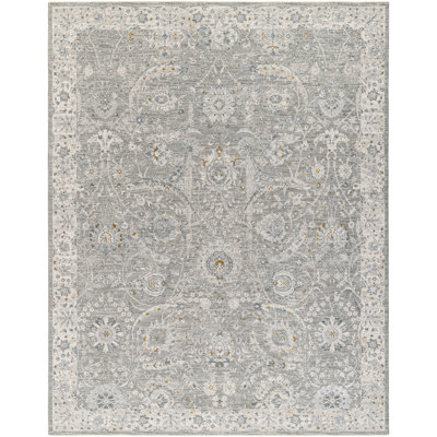 Josephine Traditional Blue and Cream Area Rug