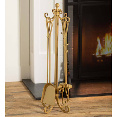 Steel Fireplace Tool Set
