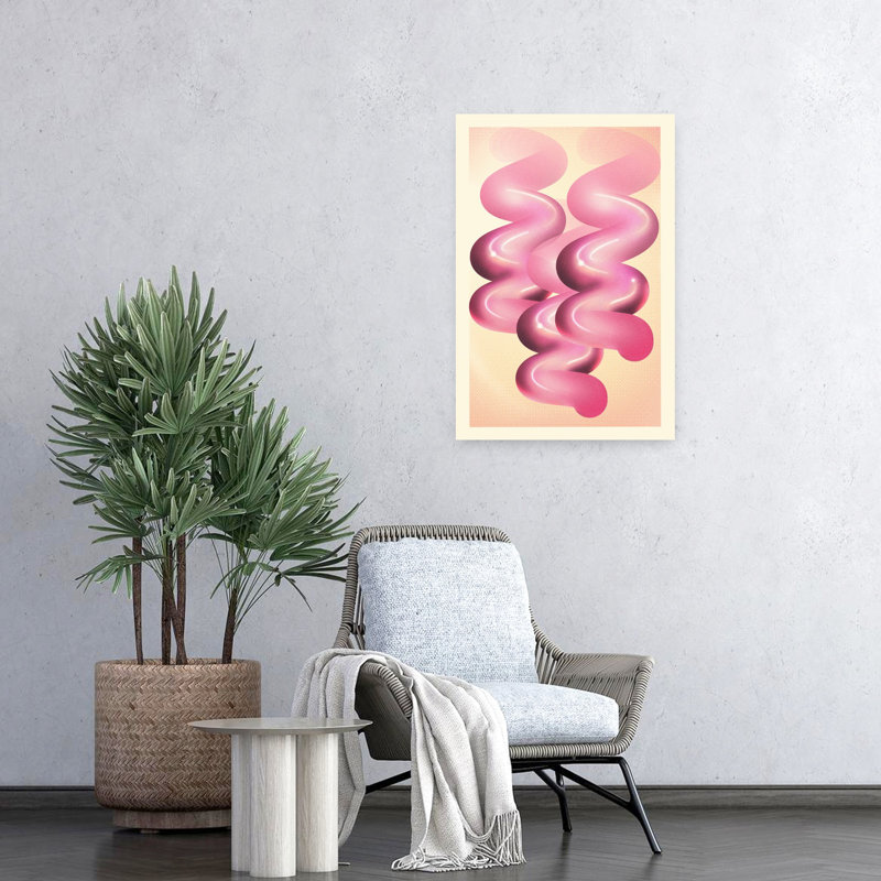 Art contemporain abstrait géométrique coloré, H 24 po x l 16 po