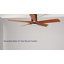 Ventilateur de plafond encastré de 60 pouces avec lumière, pales en bois massif, moteur CC réversible silencieux, télécommande et contrôle de l'application-350544532