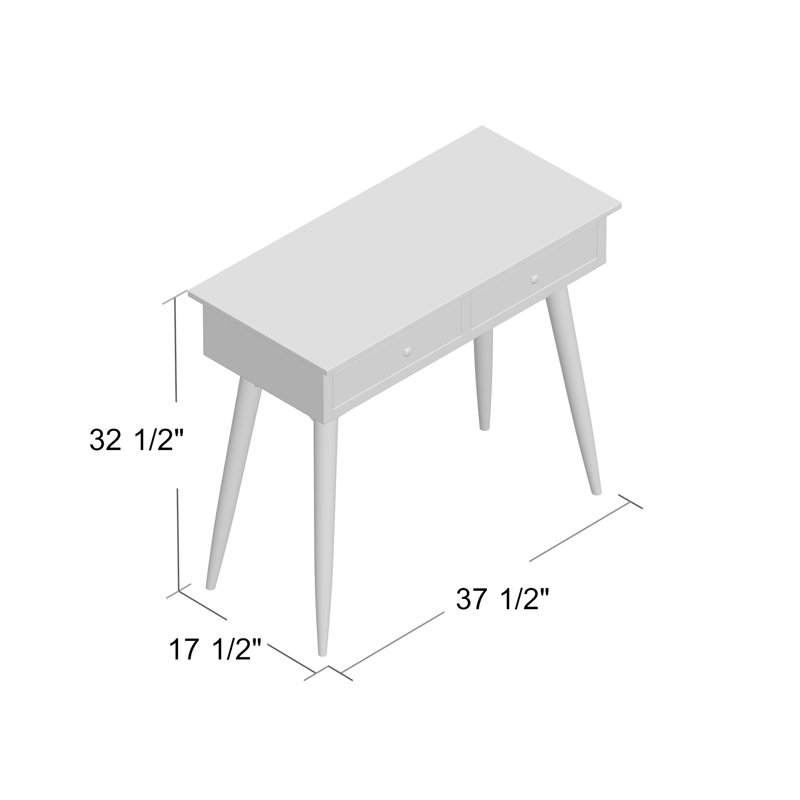Console en bois massif 37,5 po