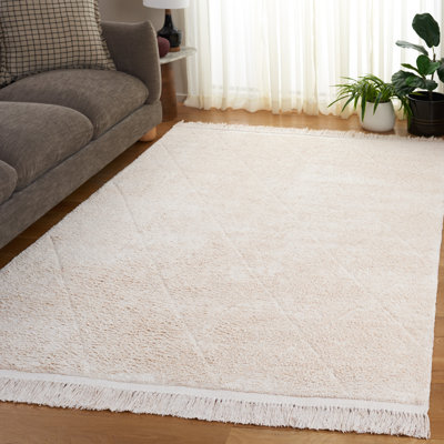 Fredis Hand Woven Recyclyed Cotton Pile Machine Washable Geometric Rug