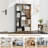 47'' H X 27.5'' W Geometric Bookshelf 47-Inch Bookcase w/ Multiple Open Shelves Anti-Tipping Devices-99057526
