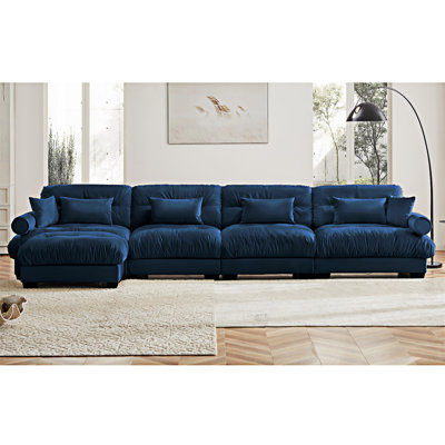 Canapé modulaire modulaire avec repose-pieds convertible