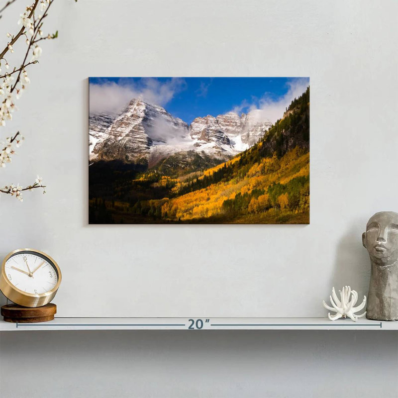 Alvord Maroon Bells Mountainside Aspens, 8" H x 12" W
