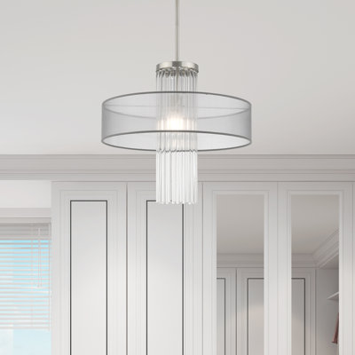 Luminaire suspendu tambour 1 lumière Hanson
