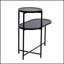 Table basse ronde avec plateau de rangement, conception à 2 niveaux pour le salon, finition noire, polyvalente et élégante-595430909-595430896