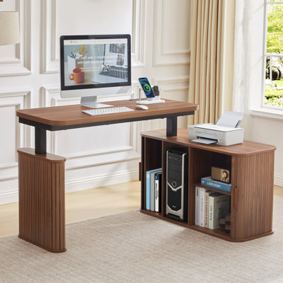 47.24'' L-shaped Electric Height Adjustable Standing Desk