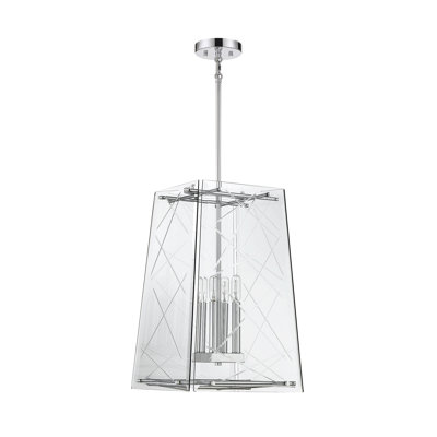 4 - Light Dimmable Lantern Square / Rectangle Chandelier