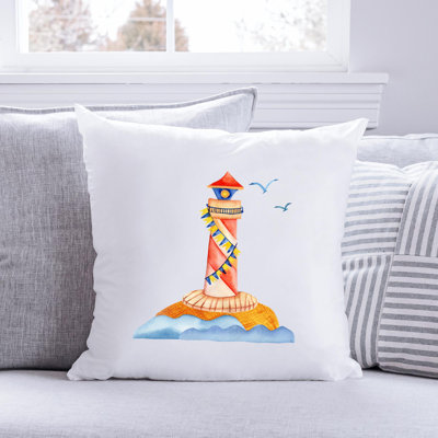 Nautical Sea Life_118 - Coussin décoratif en polyester