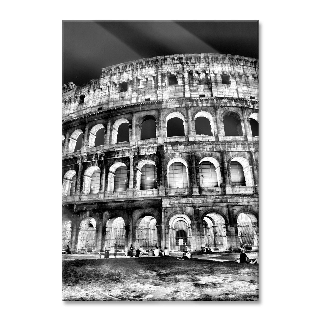 Ungerahmtes Foto auf Glas "Colosseum in Rome, Italy"