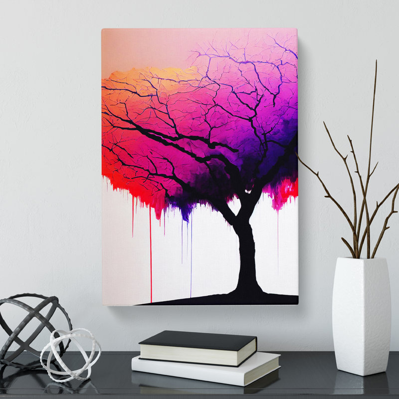 Cunegunda Plum Treeed - Wrapped Canvas, 50cm H x 35cm W x 3cm D