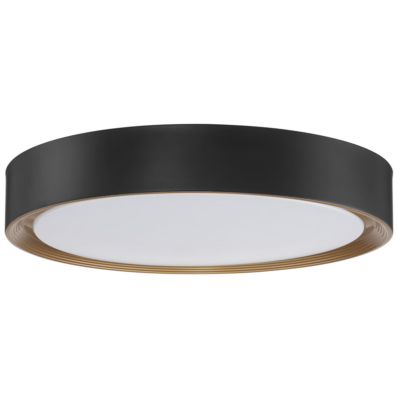 Aarhus LED Flush Mount - 24" - Matte Black - Dedicated LED